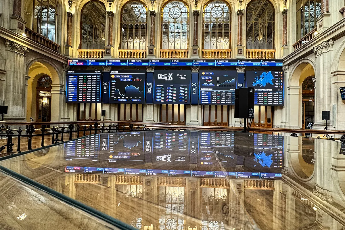 Interior de la Bolsa de Madrid