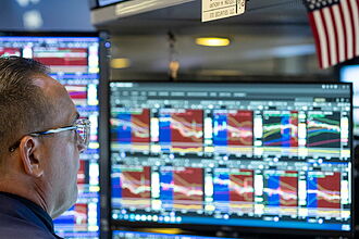 Trader en la Bolsa de Nueva York