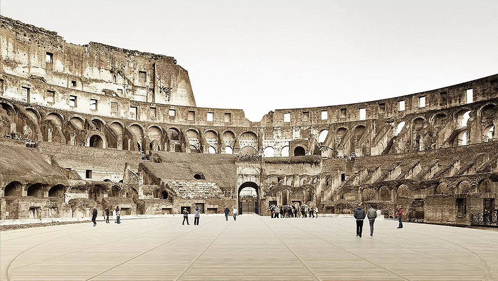 El Coliseo de Roma recuperará su arena | Arquitecturas