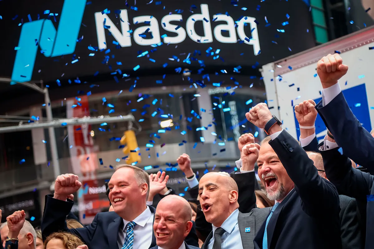 Imagen de archivo del interior del Nasdaq