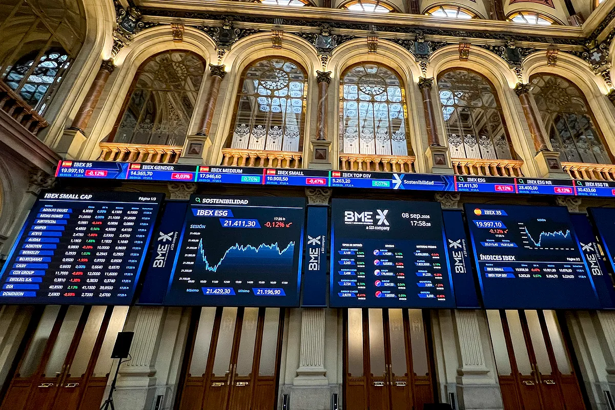 Interior de la Bolsa de Madrid