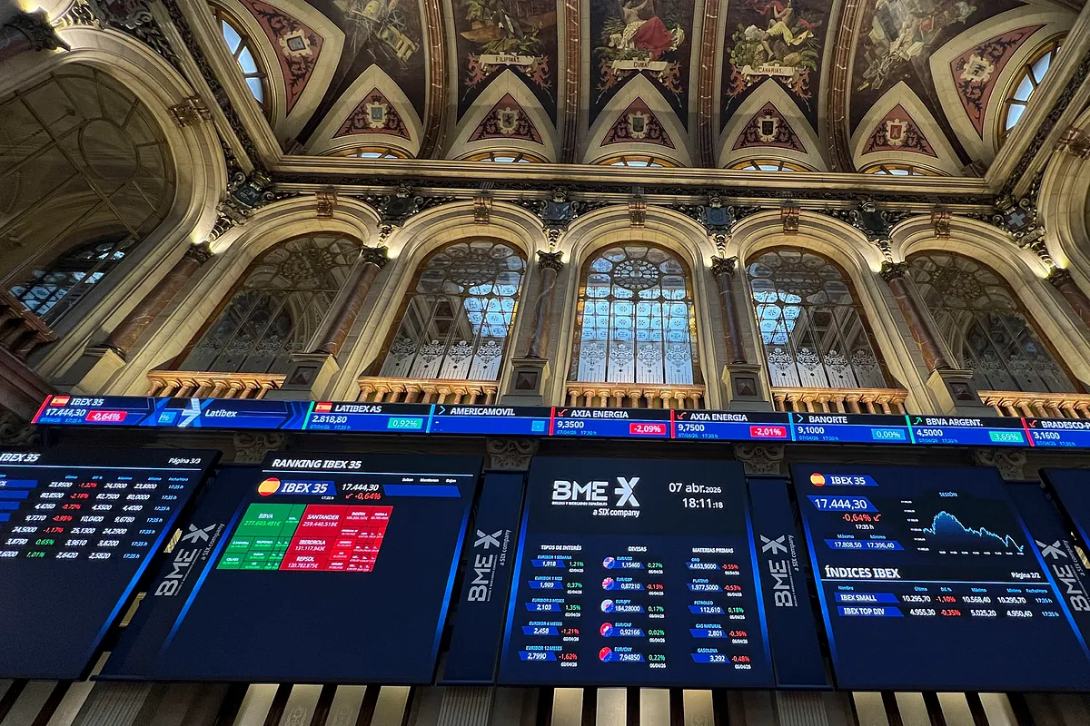Interior de la Bolsa de Madrid