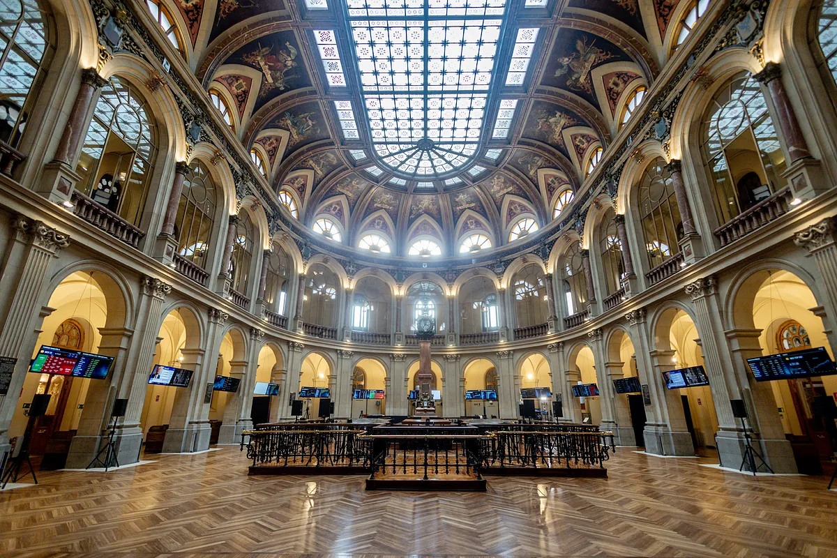 Interior de la Bolsa de Madrid