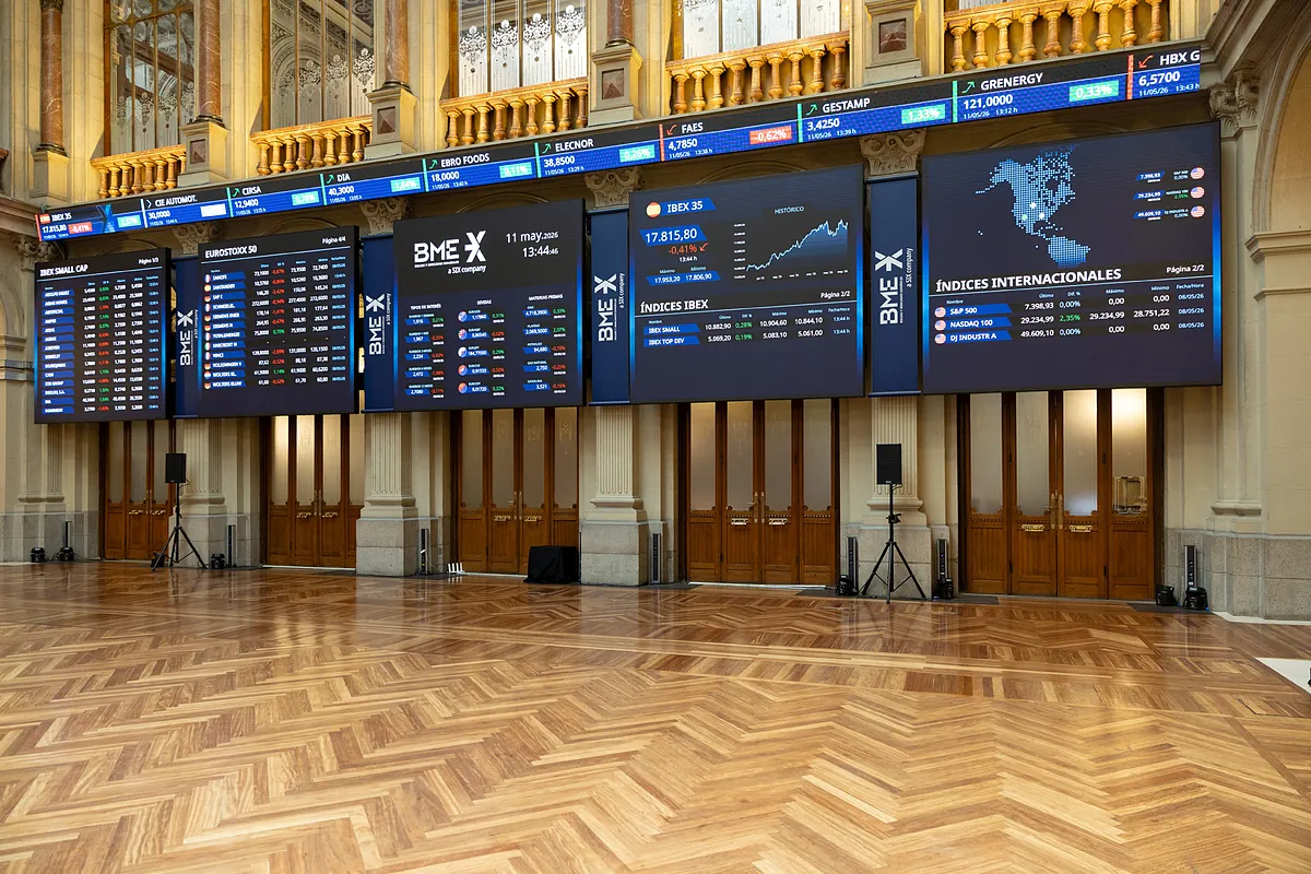 Interior de la Bolsa de Madrid