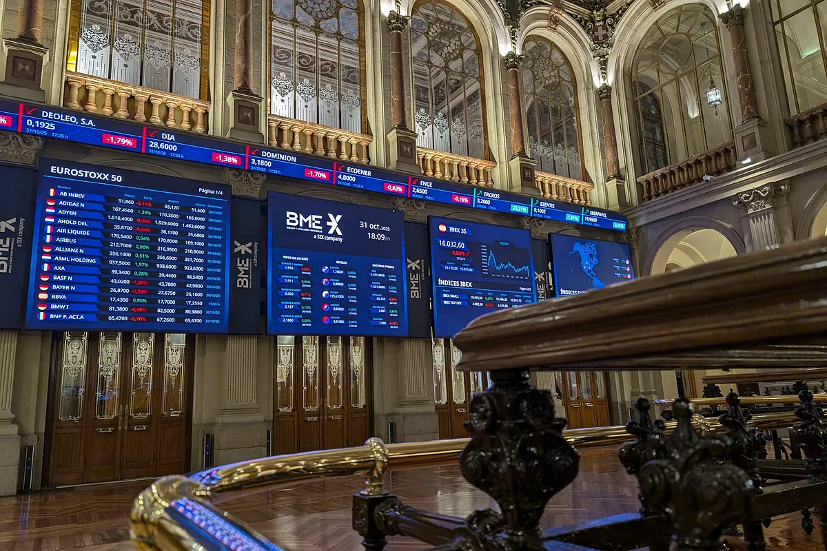 Interior de la Bolsa de Madrid