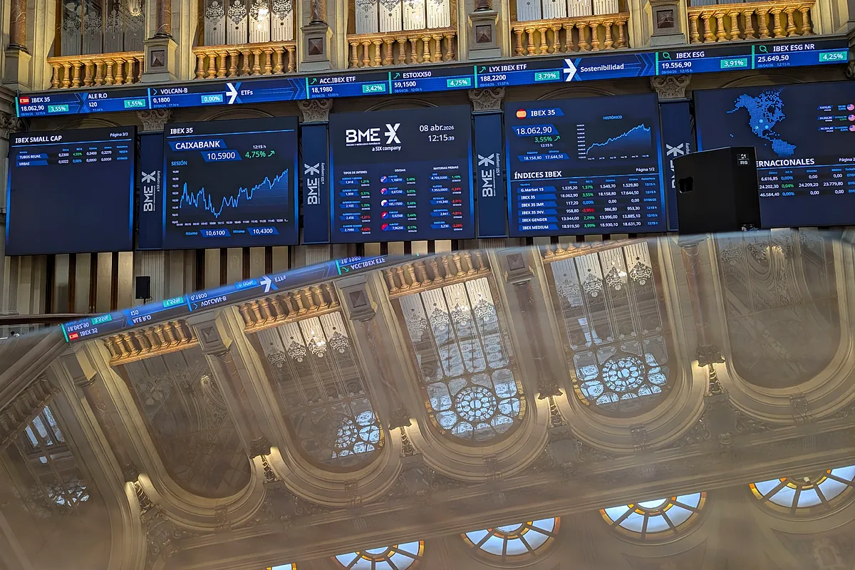 Interior de la Bolsa de Madrid