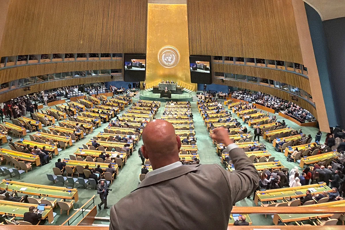 Plantan a Netanyahu durante su discurso en la Asamblea General de la ONU